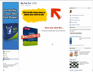 Here's a demo of what the forced "like" looks like in action... it's a marketer's dream.